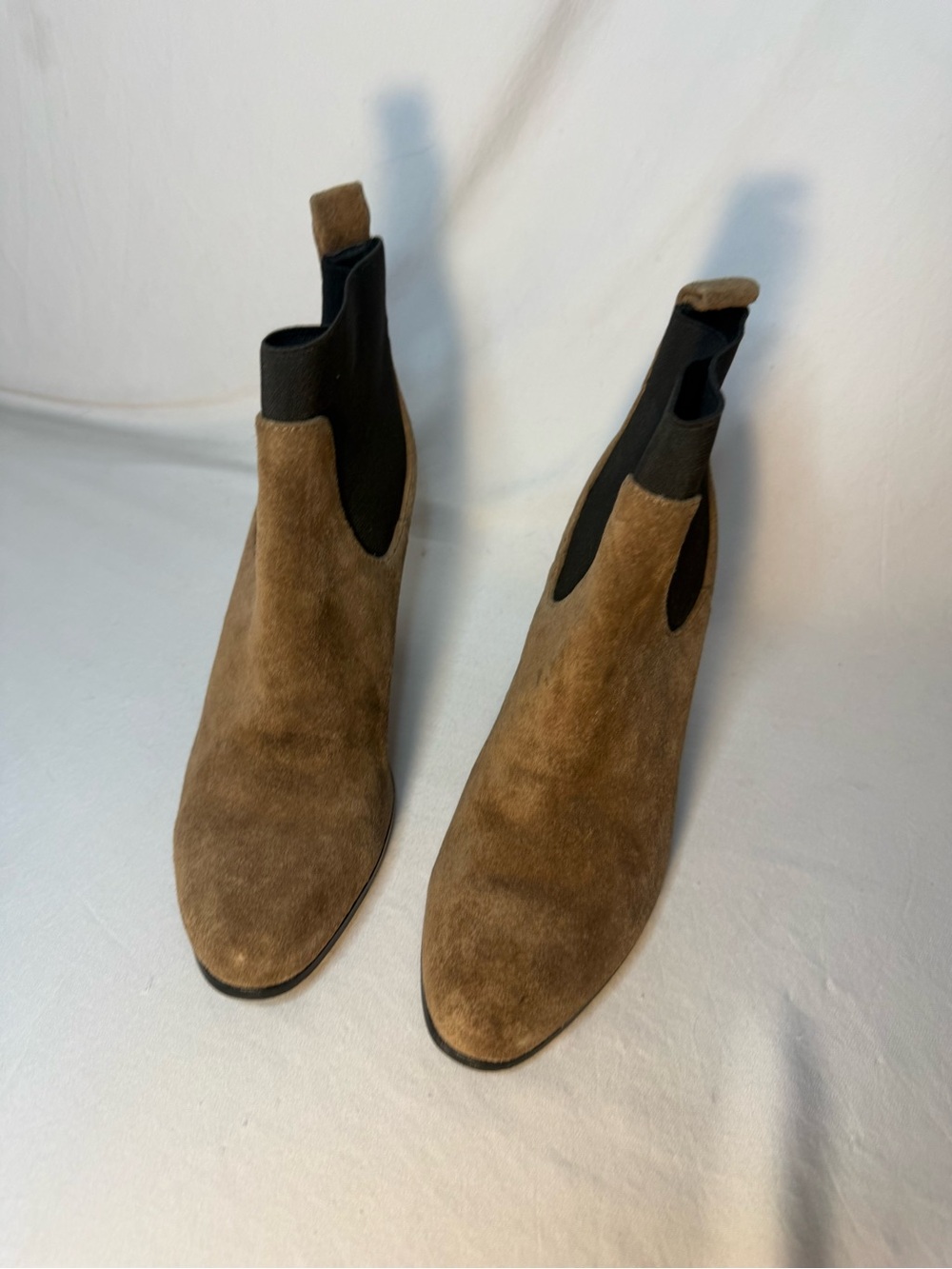 Victoria's Secret Tan Suede Chelsea Ankle Boots